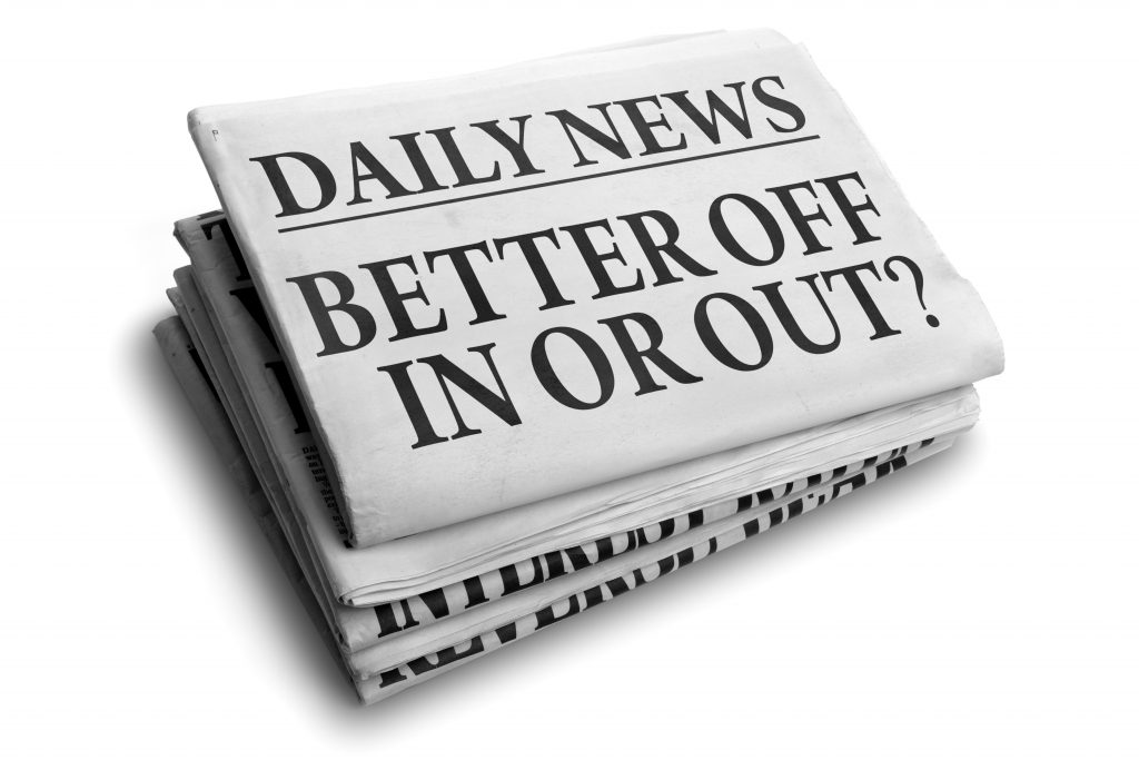 my biggest Political influencers - Brexit headline newspaper