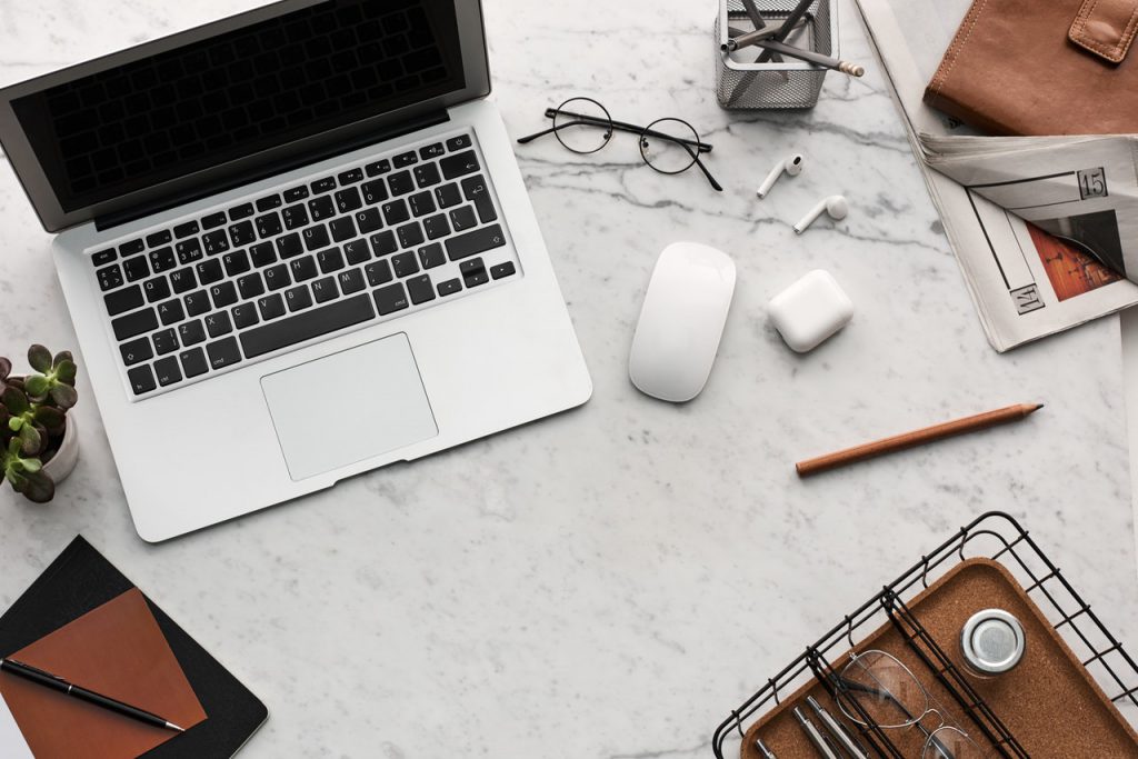 desk layout for making ends meet when self employed