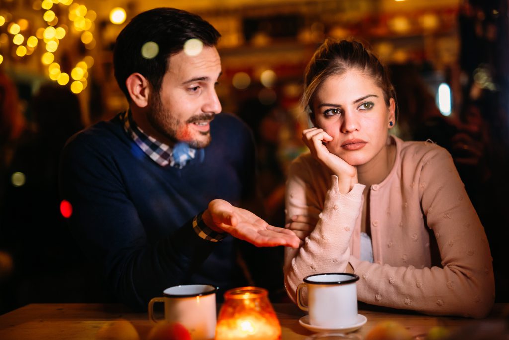 woman on a bad date